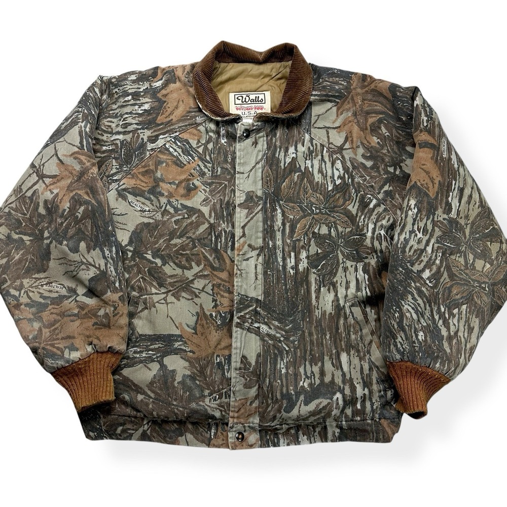 VTG Walls Blizzard Pruf Jacket Men's‎ 2XL Realtree Camo Hunting Coat Made in USA